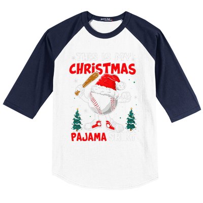 This Is My Christmas Baseball Pajama For Baseball Sleeve Shirt