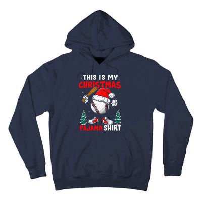 This Is My Christmas Baseball Pajama For Tall Hoodie