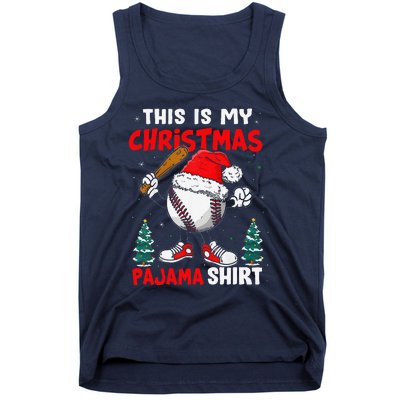 This Is My Christmas Baseball Pajama For Tank Top