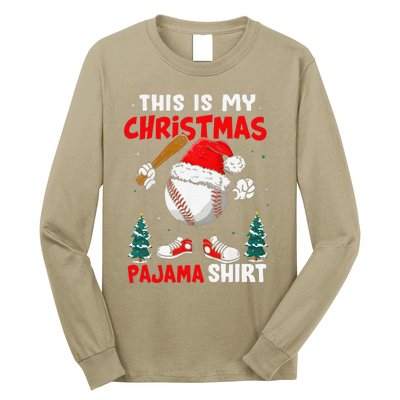 This Is My Christmas Baseball Pajama For Long Sleeve Shirt