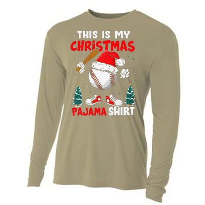 This Is My Christmas Baseball Pajama For Cooling Performance Long Sleeve Crew