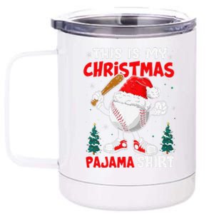 This Is My Christmas Baseball Pajama For 12 oz Stainless Steel Tumbler Cup