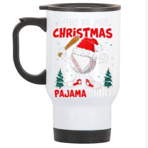 This Is My Christmas Baseball Pajama For Stainless Steel Travel Mug