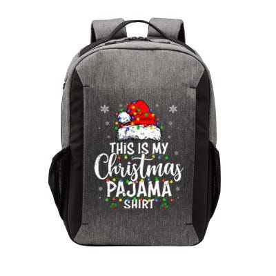 This Is My Christmas Pajama Lights Vector Backpack