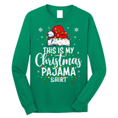 This Is My Christmas Pajama Lights Long Sleeve Shirt