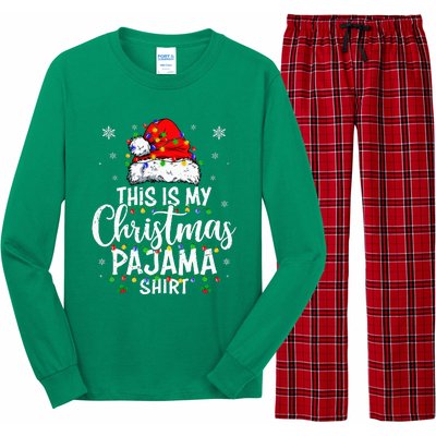 This Is My Christmas Pajama Lights Long Sleeve Pajama Set