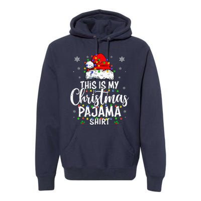 This Is My Christmas Pajama Lights Premium Hoodie