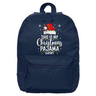 This Is My Christmas Pajama Lights 16 in Basic Backpack