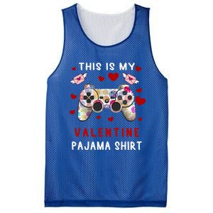 This Is My Valentine Pajama Valentine Gift Gamer Funny Gift Cool Gift Mesh Reversible Basketball Jersey Tank