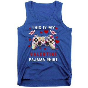 This Is My Valentine Pajama Valentine Gift Gamer Funny Gift Cool Gift Tank Top