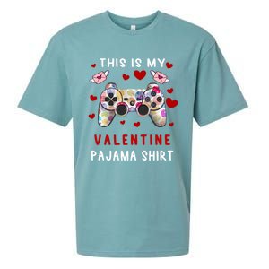 This Is My Valentine Pajama Valentine Gift Gamer Funny Gift Cool Gift Sueded Cloud Jersey T-Shirt