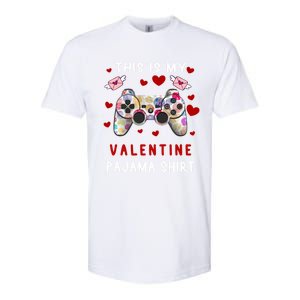 This Is My Valentine Pajama Valentine Gift Gamer Funny Gift Cool Gift Softstyle CVC T-Shirt