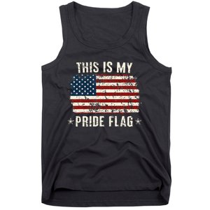 This Is My Pride Flag Usa American 4th Of July Patriotic Tank Top