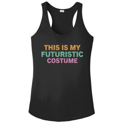 This Is My Futuristic Costume Retro Vintage Halloween Funny Ladies PosiCharge Competitor Racerback Tank