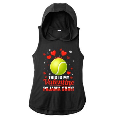 This Is My Valentine Pajama Funny Gift Headband Tennis Players Cute Gift Ladies PosiCharge Tri-Blend Wicking Draft Hoodie Tank