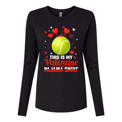 This Is My Valentine Pajama Funny Gift Headband Tennis Players Cute Gift Womens Cotton Relaxed Long Sleeve T-Shirt