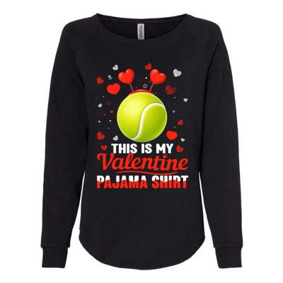 This Is My Valentine Pajama Funny Gift Headband Tennis Players Cute Gift Womens California Wash Sweatshirt