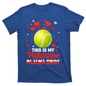 This Is My Valentine Pajama Funny Gift Headband Tennis Players Cute Gift T-Shirt