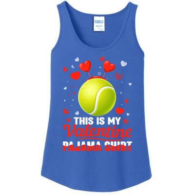 This Is My Valentine Pajama Funny Gift Headband Tennis Players Cute Gift Ladies Essential Tank