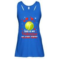 This Is My Valentine Pajama Funny Gift Headband Tennis Players Cute Gift Ladies Essential Flowy Tank