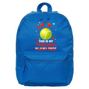 This Is My Valentine Pajama Funny Gift Headband Tennis Players Cute Gift 16 in Basic Backpack