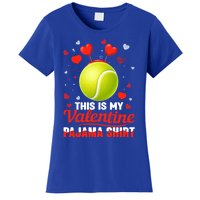 This Is My Valentine Pajama Funny Gift Headband Tennis Players Cute Gift Women's T-Shirt