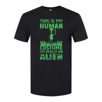 This is My Human Costume I'm Really Alien Weird Funny Softstyle® CVC T-Shirt