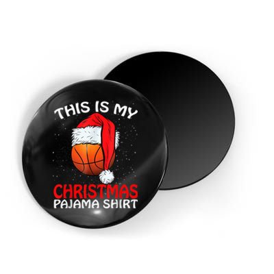 This Is My Christmas Pajama Shirt Basketball Christmas Magnet