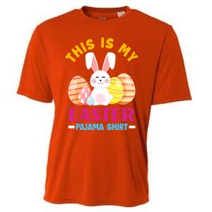 This Is My Easter Pajama Funny Gift Cute Easter Bunny Easter Eggs Gift Cooling Performance Crew T-Shirt