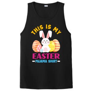 This Is My Easter Pajama Funny Gift Cute Easter Bunny Easter Eggs Gift PosiCharge Competitor Tank