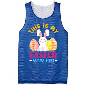 This Is My Easter Pajama Funny Gift Cute Easter Bunny Easter Eggs Gift Mesh Reversible Basketball Jersey Tank