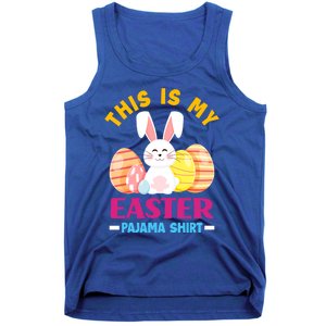 This Is My Easter Pajama Funny Gift Cute Easter Bunny Easter Eggs Gift Tank Top