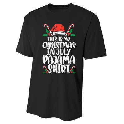 This Is My Christmas In July Pajama Performance Sprint T-Shirt