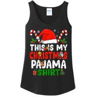 This Is My Christmas Pajama Xmas Family Matching Funny Ladies Essential Tank