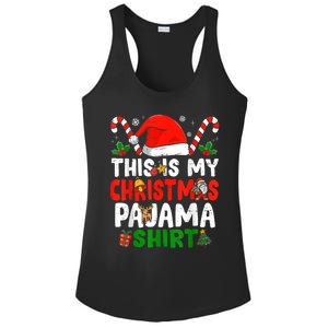 This Is My Christmas Pajama Xmas Family Matching Funny Ladies PosiCharge Competitor Racerback Tank