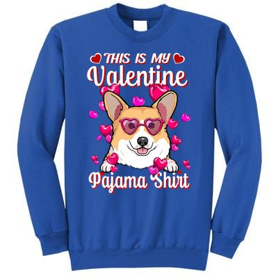 This Is My Valentine Pajama Gift Corgi Lovers Gift Sweatshirt