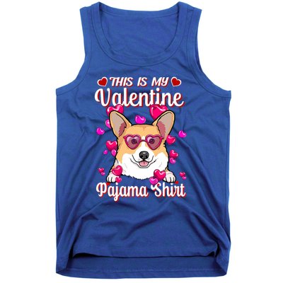 This Is My Valentine Pajama Gift Corgi Lovers Gift Tank Top