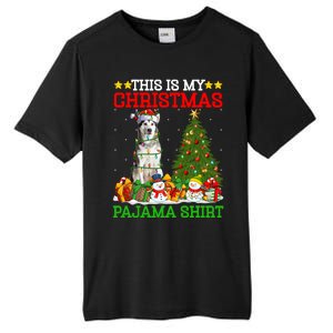 This Is My Christmas Pajamas Alaskan Malamute Dog Christmas Gift Tall Fusion ChromaSoft Performance T-Shirt