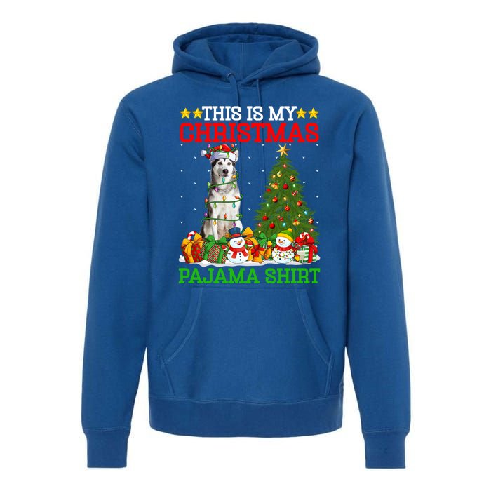 This Is My Christmas Pajamas Alaskan Malamute Dog Christmas Gift Premium Hoodie