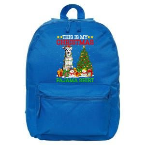 This Is My Christmas Pajamas Alaskan Malamute Dog Christmas Gift 16 in Basic Backpack