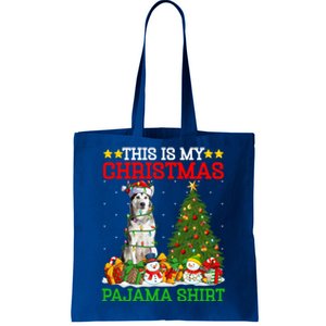 This Is My Christmas Pajamas Alaskan Malamute Dog Christmas Gift Tote Bag