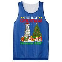 This Is My Christmas Pajamas Alaskan Malamute Dog Christmas Gift Mesh Reversible Basketball Jersey Tank