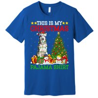 This Is My Christmas Pajamas Alaskan Malamute Dog Christmas Gift Premium T-Shirt