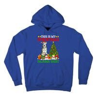 This Is My Christmas Pajamas Alaskan Malamute Dog Christmas Gift Tall Hoodie