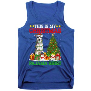 This Is My Christmas Pajamas Alaskan Malamute Dog Christmas Gift Tank Top