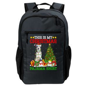 This Is My Christmas Pajamas Alaskan Malamute Dog Christmas Gift Daily Commute Backpack