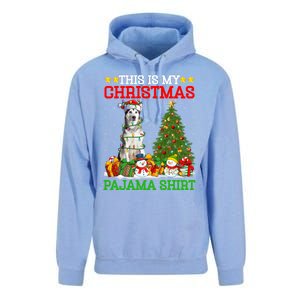 This Is My Christmas Pajamas Alaskan Malamute Dog Christmas Gift Unisex Surf Hoodie