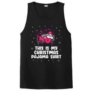 This Is My Christmas Pajama Shirt Funny Christmas Santa PosiCharge Competitor Tank