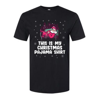 This Is My Christmas Pajama Shirt Funny Christmas Santa Softstyle CVC T-Shirt