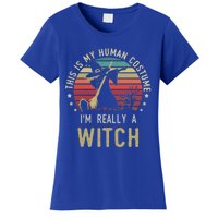 This Is My Hu Costume IM Really A Witch Retro Vintage Gift Women's T-Shirt